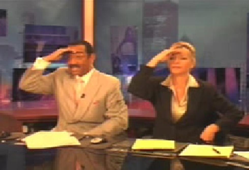 So That’s What News Anchors Do During Commercial Breaks