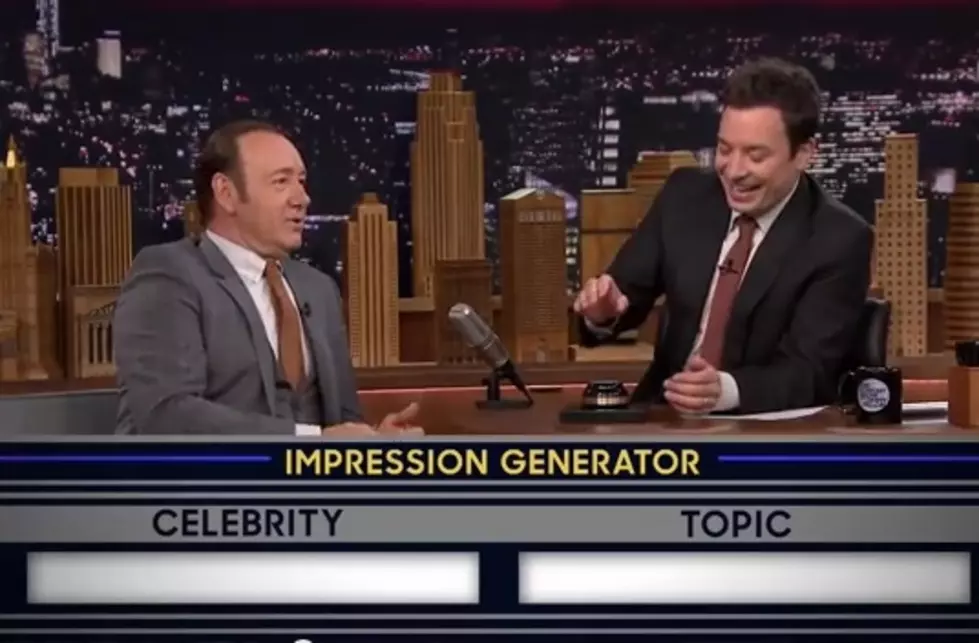 Kevin Spacey Plays &#8216;Wheel of Impressions&#8217; With &#8216;The Tonight Show&#8217; With Jimmy Fallon