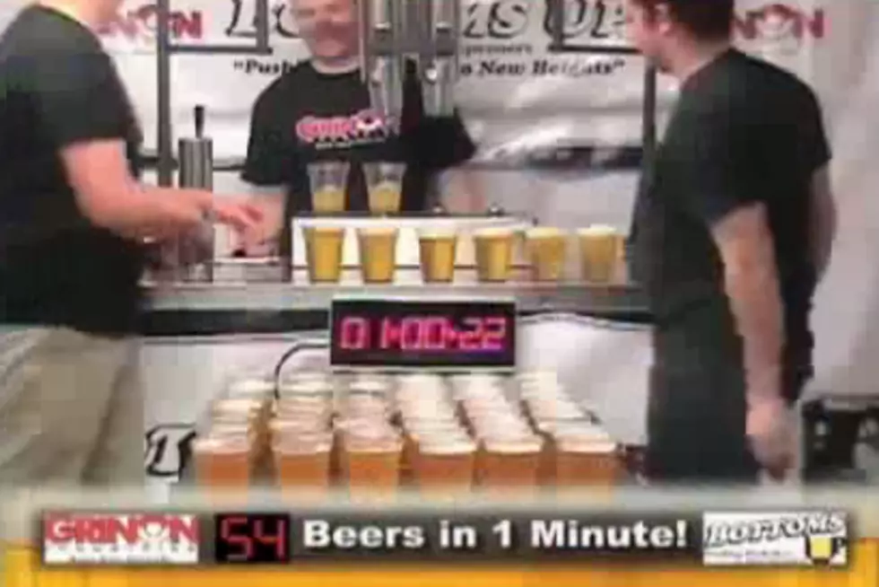 56 Beers in 1 Minute Filled From the Bottom Up? Brilliant Invention!