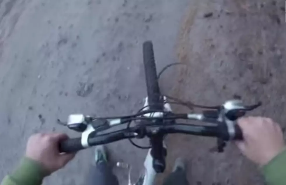 Guy Goes For A Bike Ride In The Woods With His Go Pro, Gets Chased By What?!?