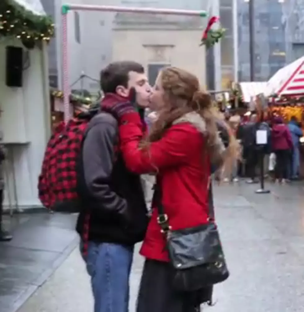 Mistletoe Kissing Contraption- Very Successful- [Video)