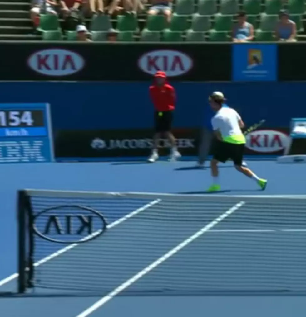 OUCH! Ball Boy Gets Hit &#8216;Down There&#8217; With 124 MPH Serve