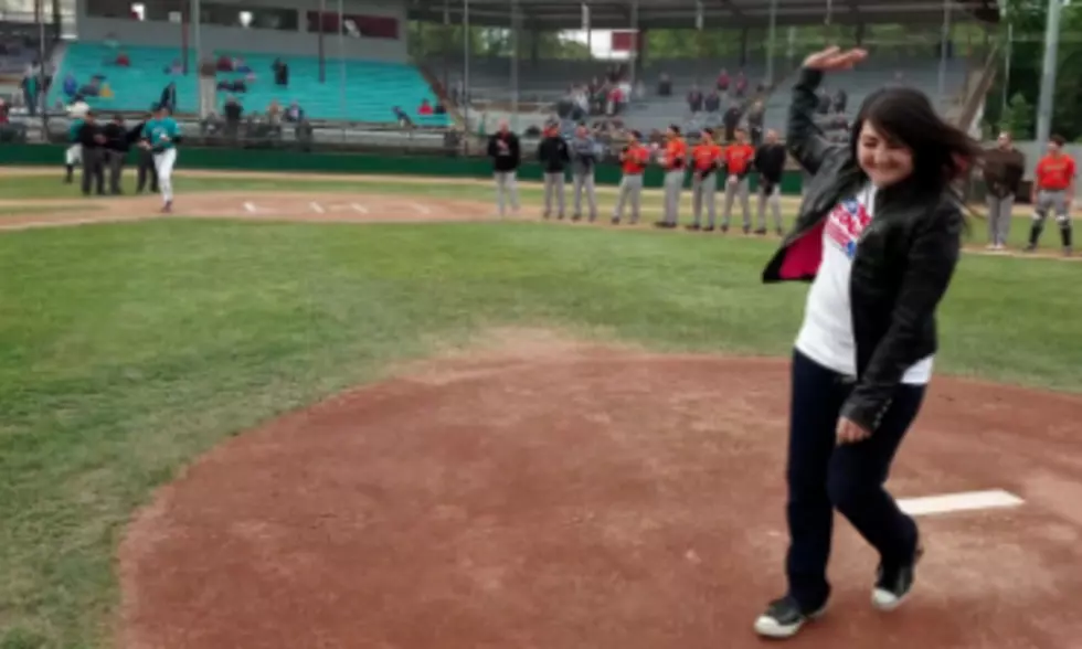 Val's Amazing First Pitch