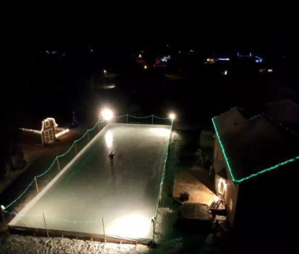 Minnesota Drone Shot Shows Backyard Ice Rink