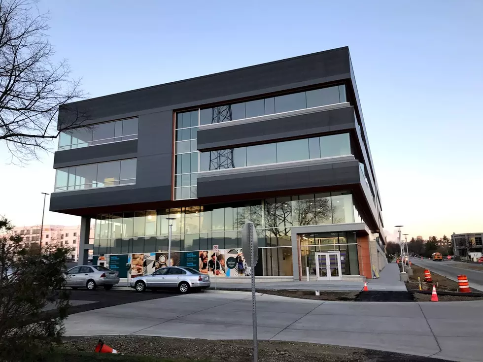 The One Discovery Square Building today along 2nd Ave and 4th St. Southwest