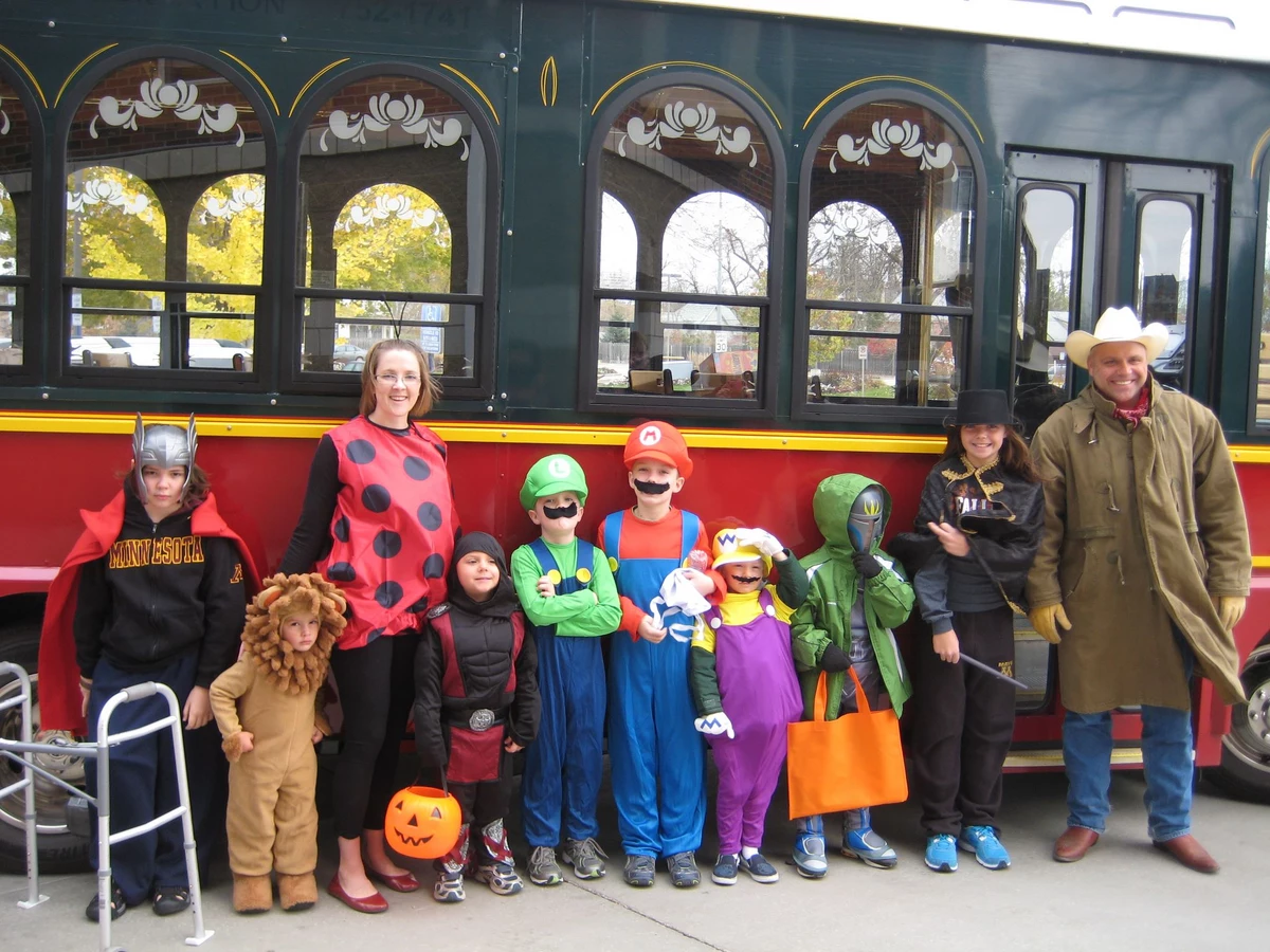 All Aboard the Rochester TrickOrTreating Trolley