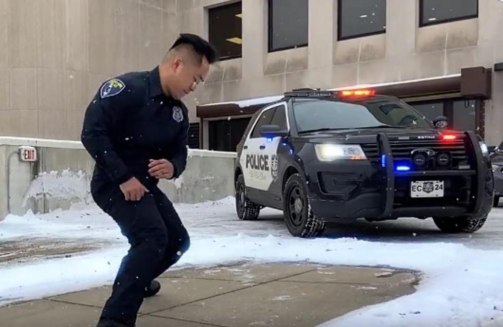 Police Officer Has An Amazing Warm-Up Routine