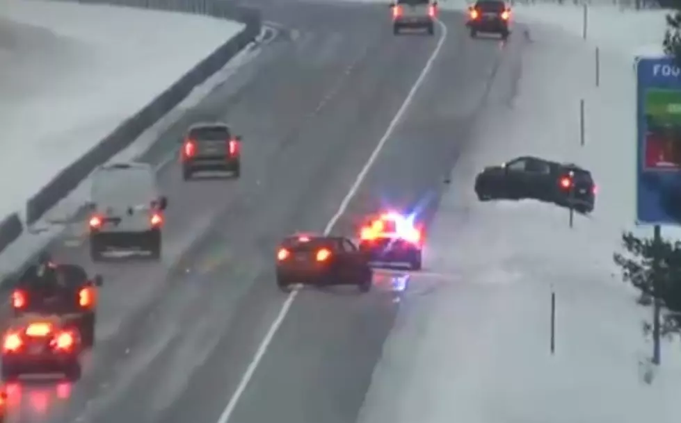 New Pants Needed: Watch Car Narrowly Miss Crashing Into Police Car