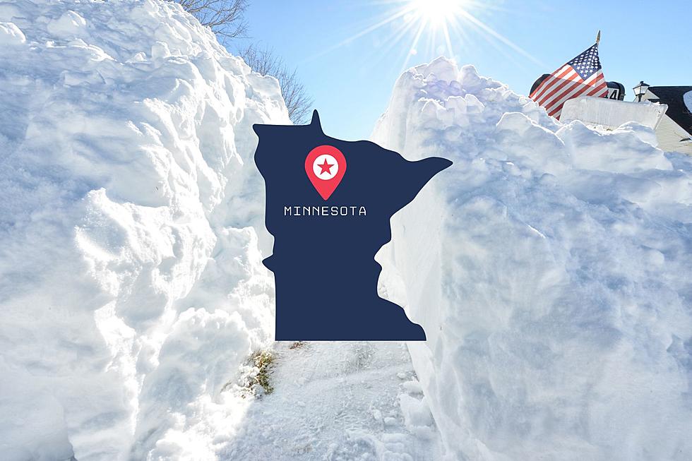 Massive Blizzard Buried A Snow Plow In Minnesota