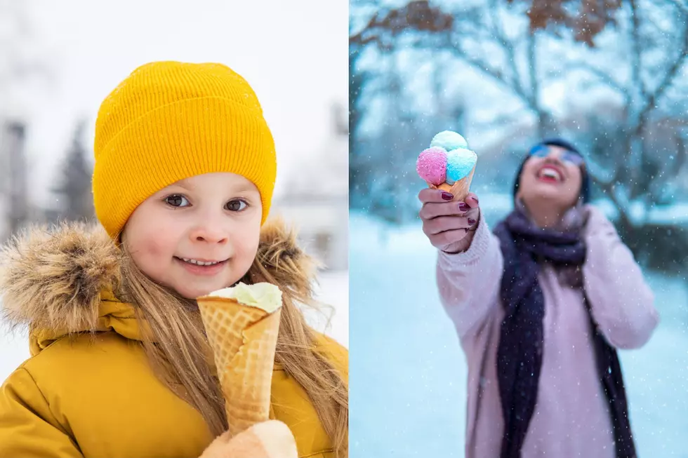 ice cream in the snow