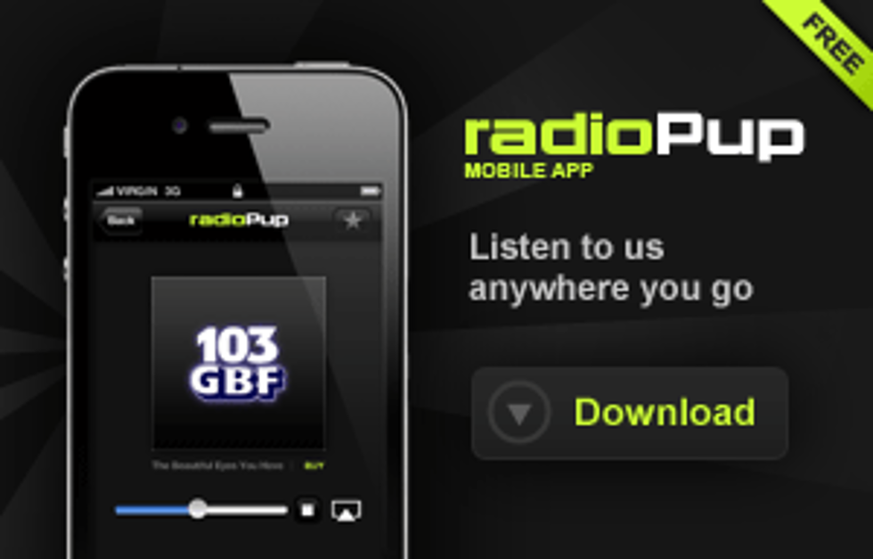 Bad Weather?  Stay connected with the radioPup App