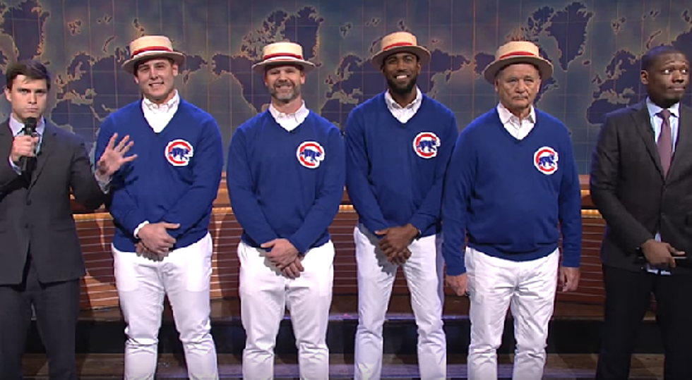 2016 World Series Winners the Cubs Make Cameo on SNL with Bill Murray (video)