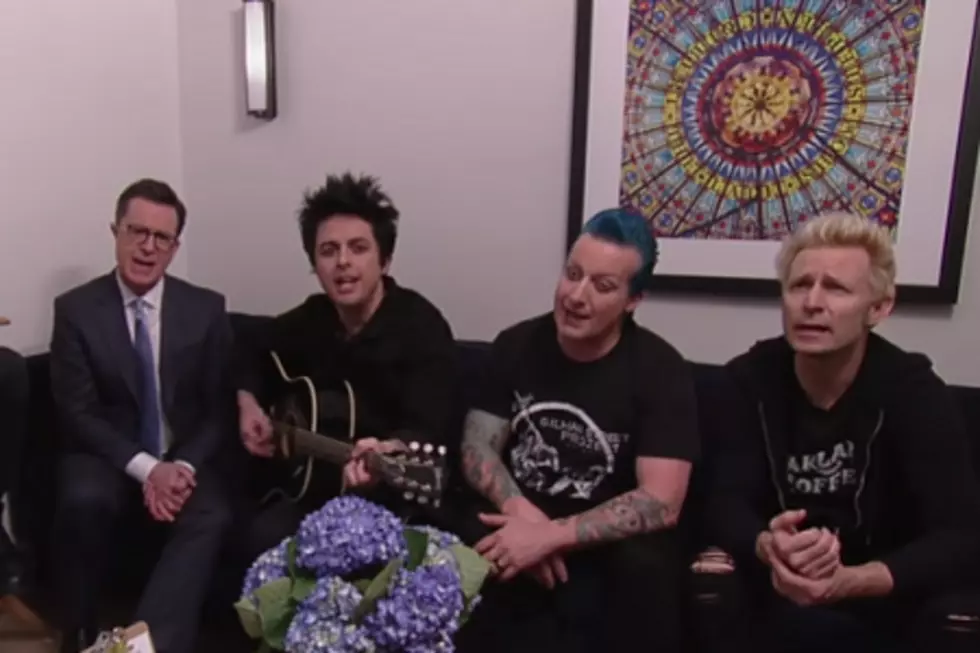 Green Day and Stephen Colbert Sing the “Affordable Lyrics” Version of “Good Riddance” (video)
