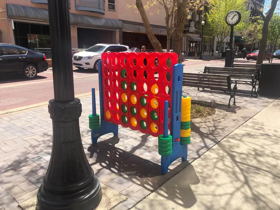 A Giant Connect Four Appears in Downtown Evansville
