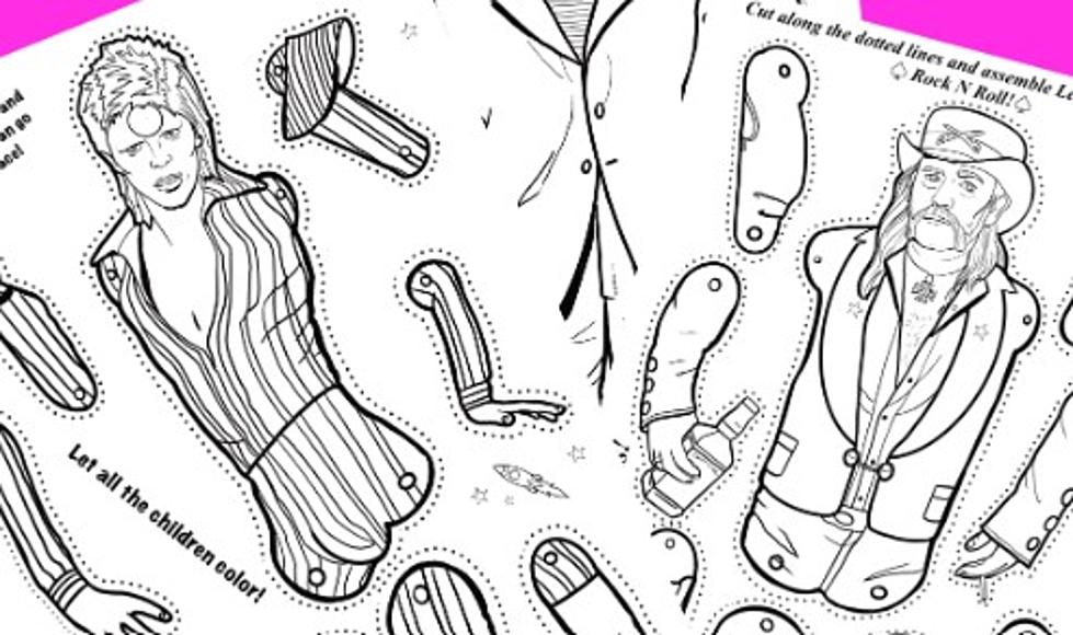 Tattoo Artist Creates Most Rock-n-Roll Paper Doll Coloring Book Ever