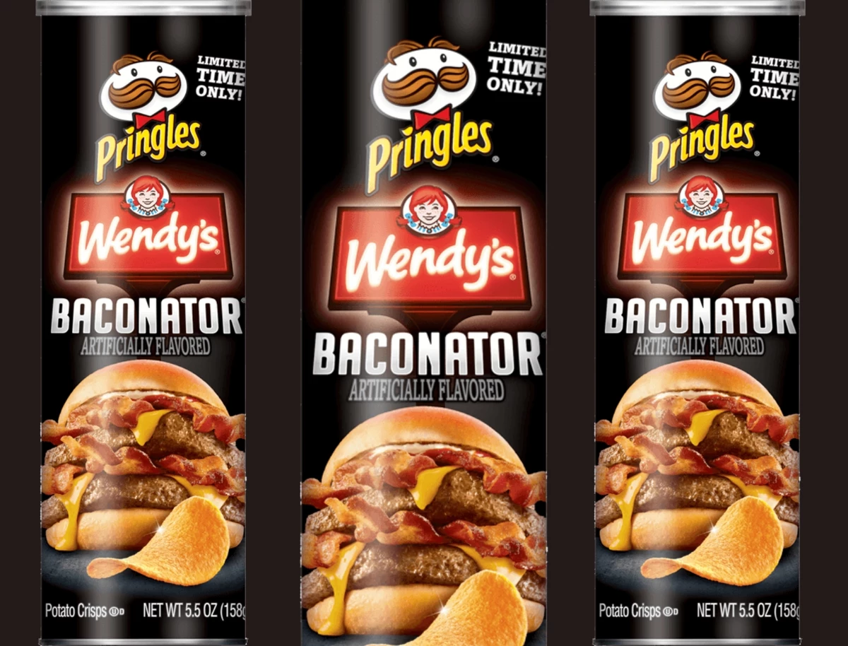 Pringles & Wendy's Team up for a Baconator Flavored Chip