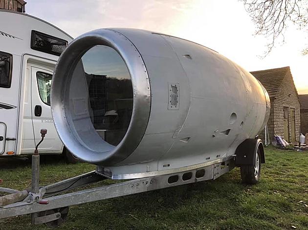 See Inside a Travel Trailer Built From a British Jet Plane Engine [GALLERY]