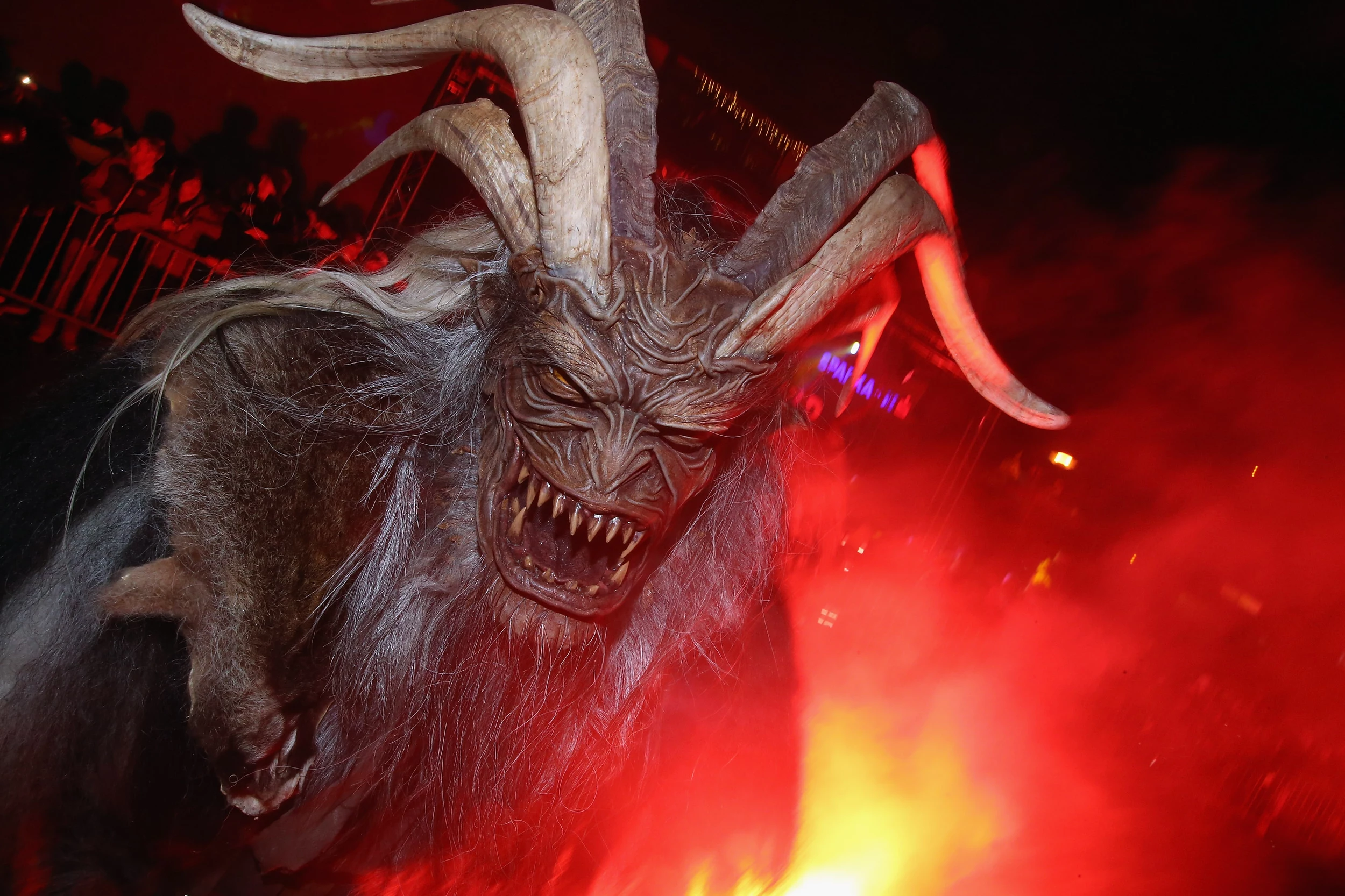 Krampus Creatures Parade Through Tyrol As Christmas Approaches
