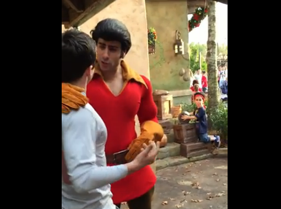 Some Guy Challenged Disney’s Gaston To A Pushup Contest [VIDEO]