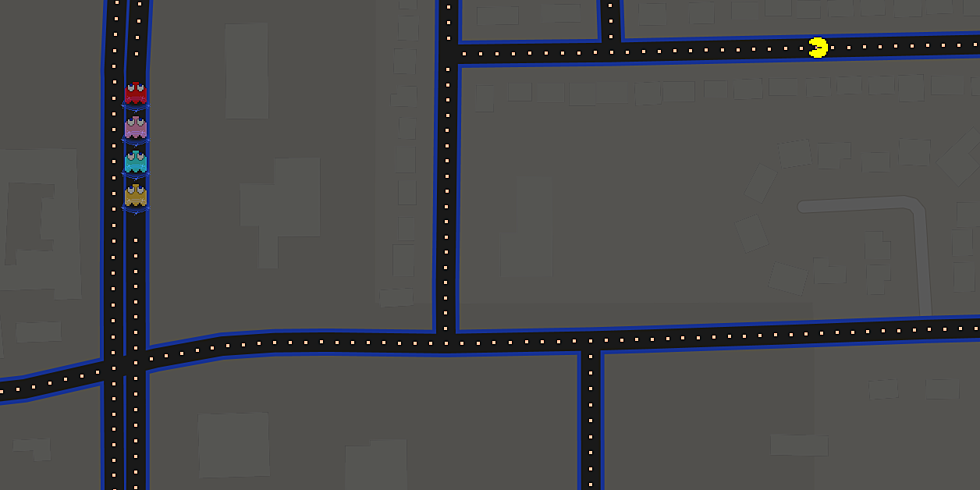 Play Google Maps Pac-Man