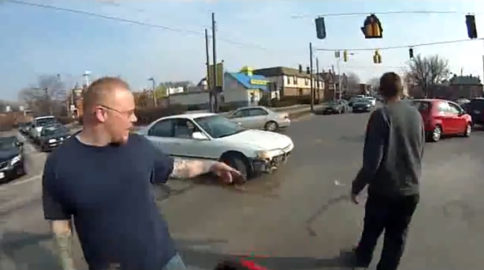 Motorcycle And Car Collision Caught On Video