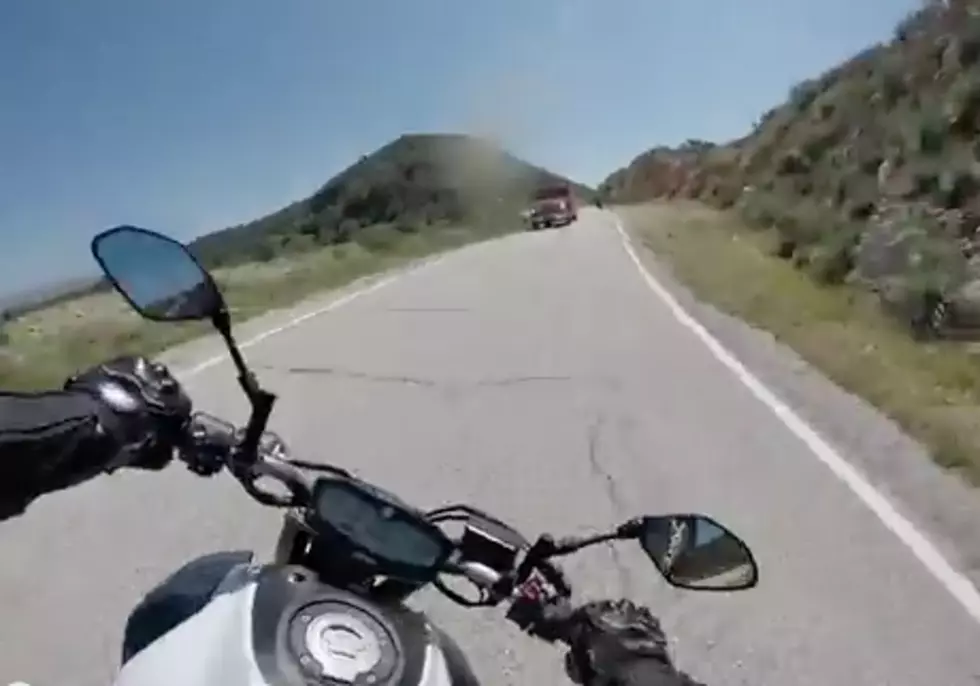 Unbelievable Crash: Guy on Motorcycle vs. Fire Truck and Guy Survives [VIDEO]