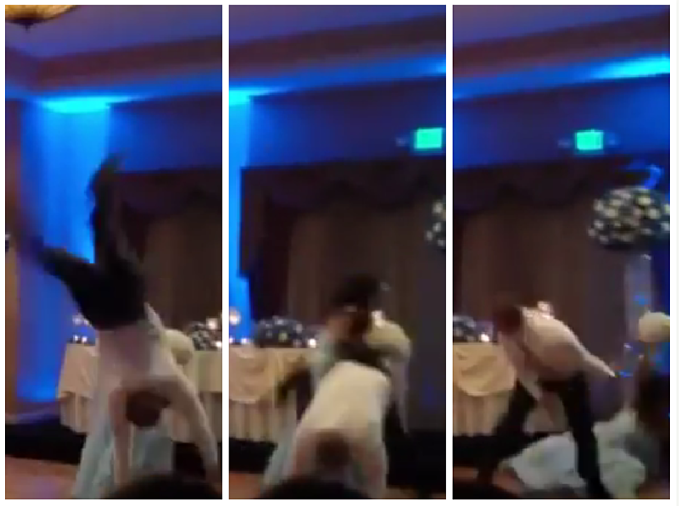 Newlywed Couple’s First Dance Turns Disastrous When Groom Backflips Into Bride [VIDEO]