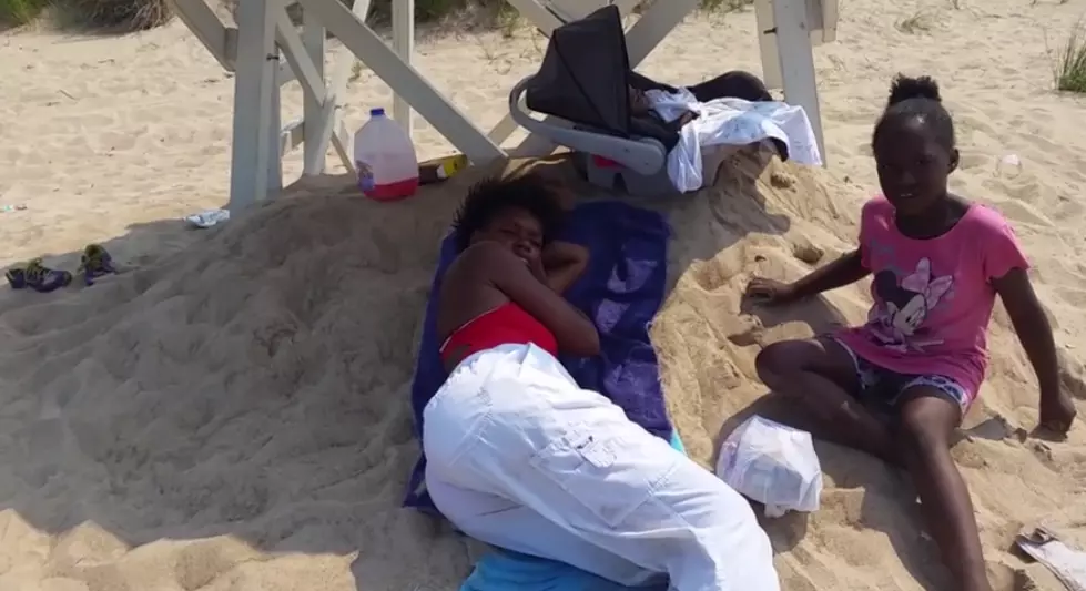 Sleeping Lifeguard [VIDEO]