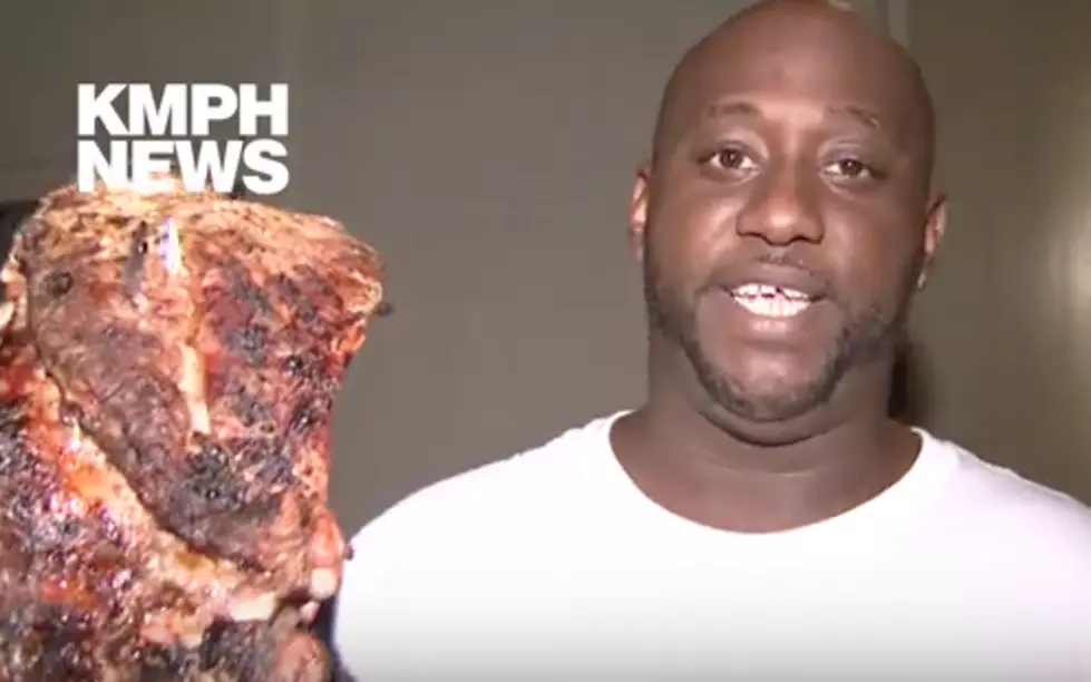 Man Saves Rib Slab from Fire