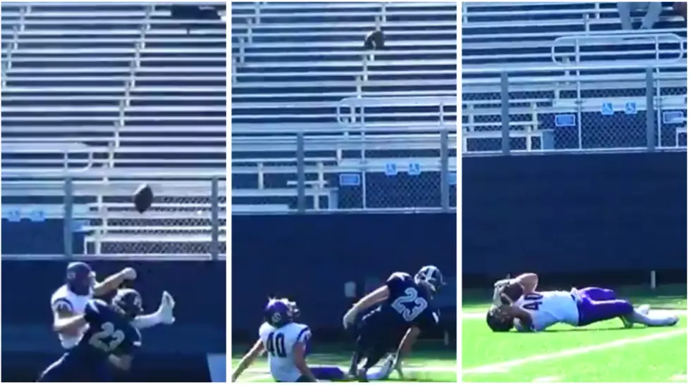 Knox College Football Player Kicks Ball To Himself And Makes An Incredible Catch [VIDEO]