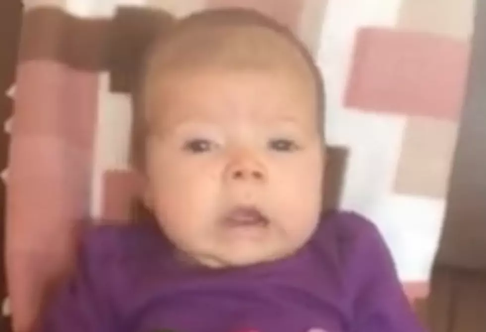 Baby Knocked Over by the Power of Her Own Sneeze [VIDEO]