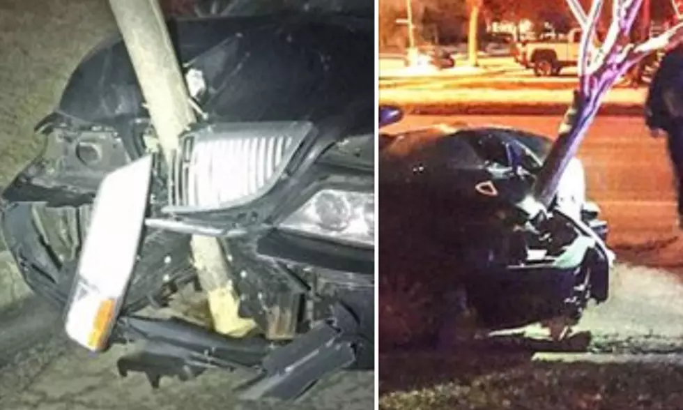 IL Woman Crashes; Drives With Tree Trunk Wedged In Grille