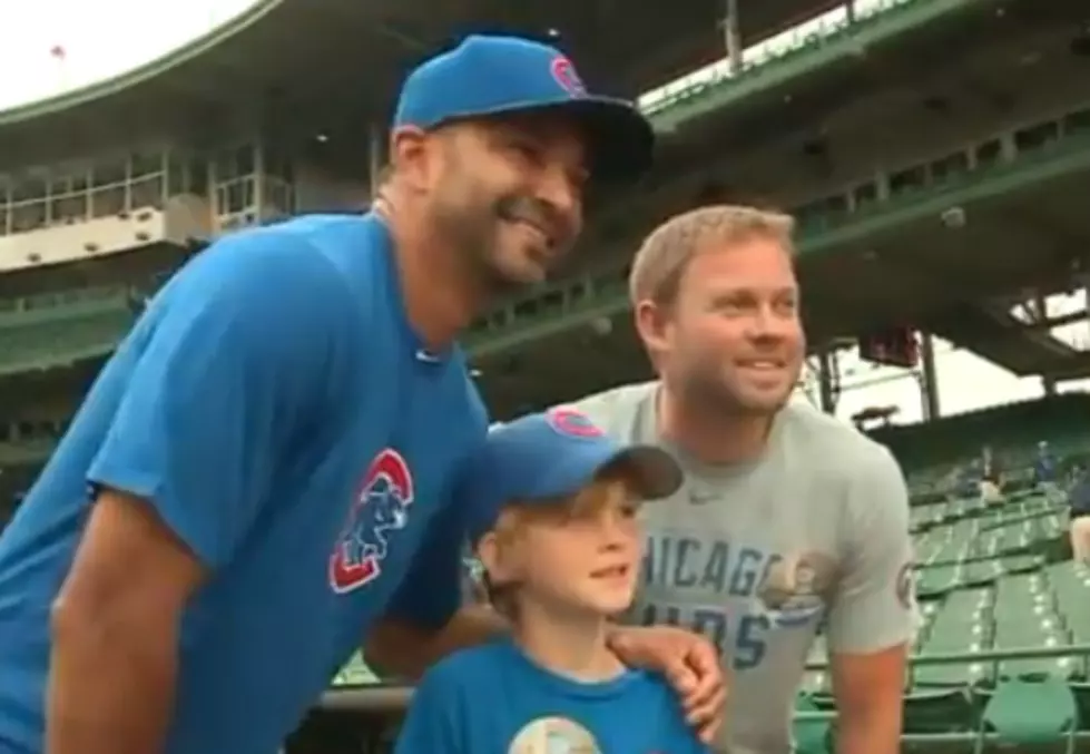 Young Cancer Survivor Shows Cubs Pride with His Prosthetic Eye