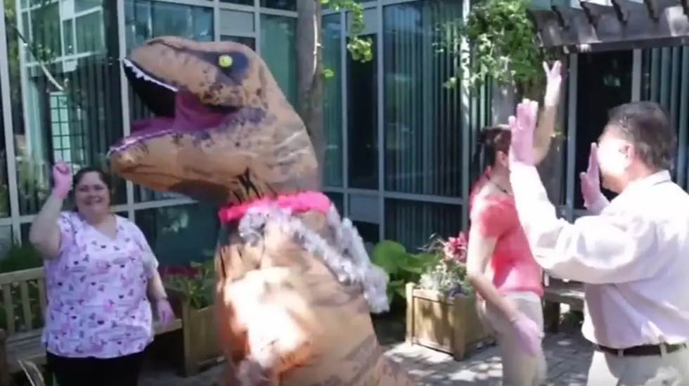 Local Hospital Gets Help from a T-Rex for Breast Cancer Awareness Video Contest