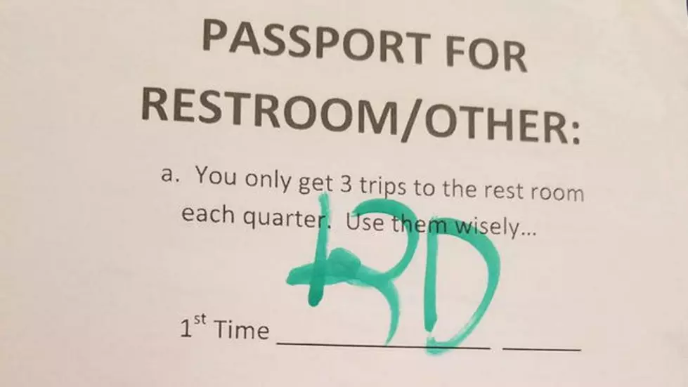 Illinois Mom is Upset At Son’s School’s ‘Bathroom Passport’
