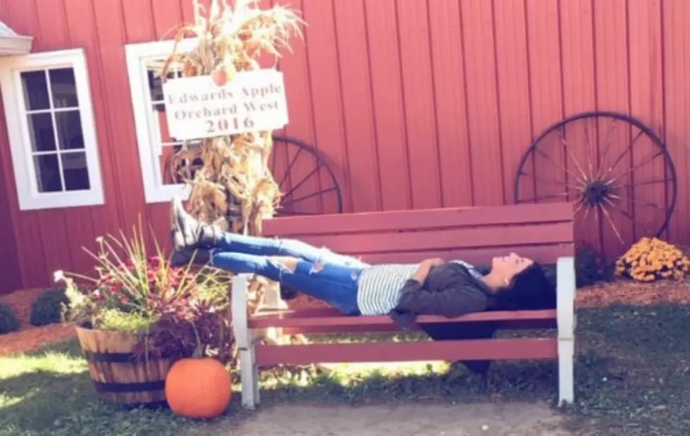 Local Woman’s Photo at Edwards Apple Orchard Turned into Meme for Singles