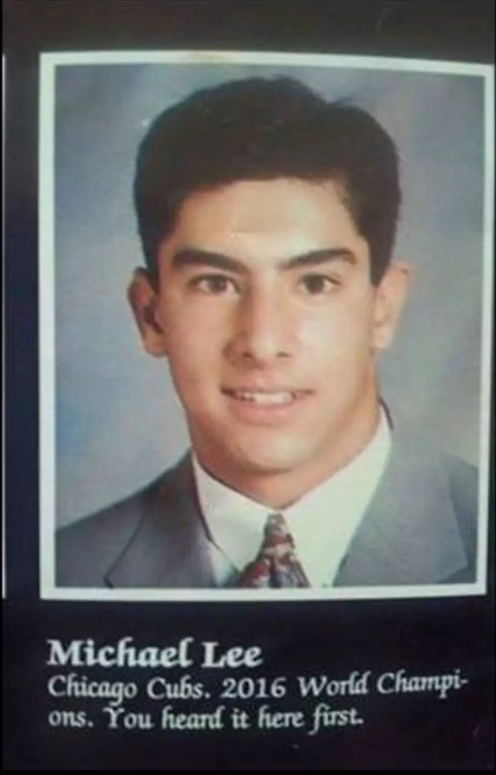 High School Yearbook Quote From 1993 Predicted Cubs Future