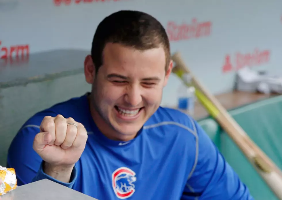 Anthony Rizzo is the Most Animated Human Being Ever As He Attempts to Shoot the Puck with the Chicago Blackhawks