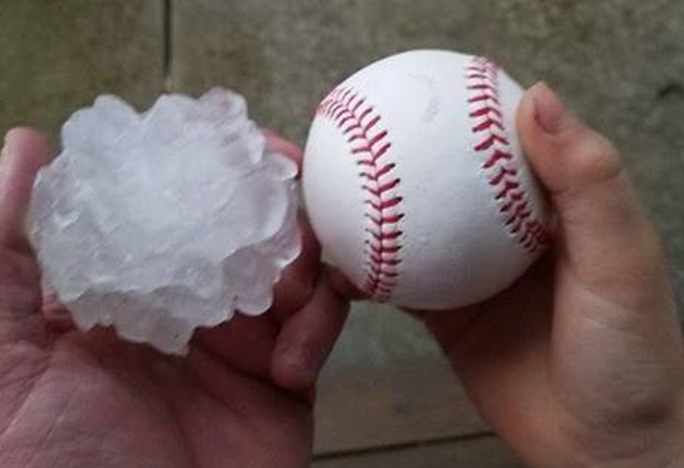 Baseball Size Hail Spotted in Illinois Yesterday