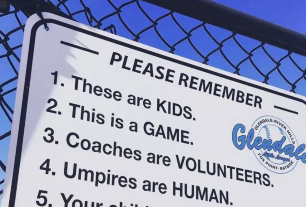 Wisconsin Little League Sign Reminds Parents To Not Be The Worst