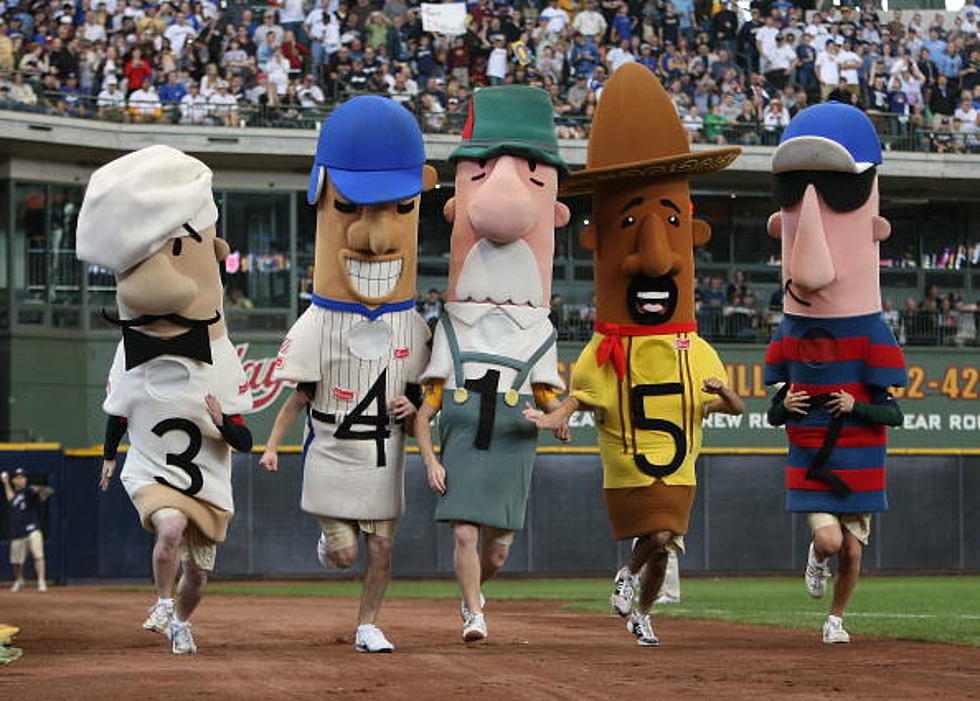 Watch the Brewers' very first Famous Racing Sausage run - WTMJ