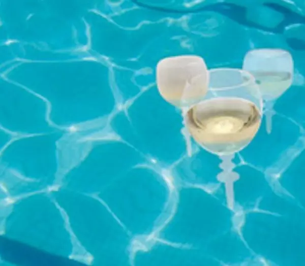 Aldi Now Sells a Floating Glass For Wine Wednesday Pool Parties