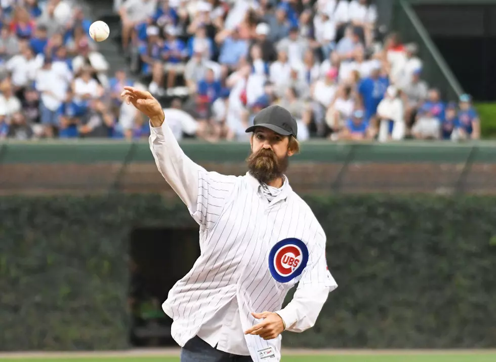 Florida Gator Catcher Throws Out First Pitch at Cubs Game