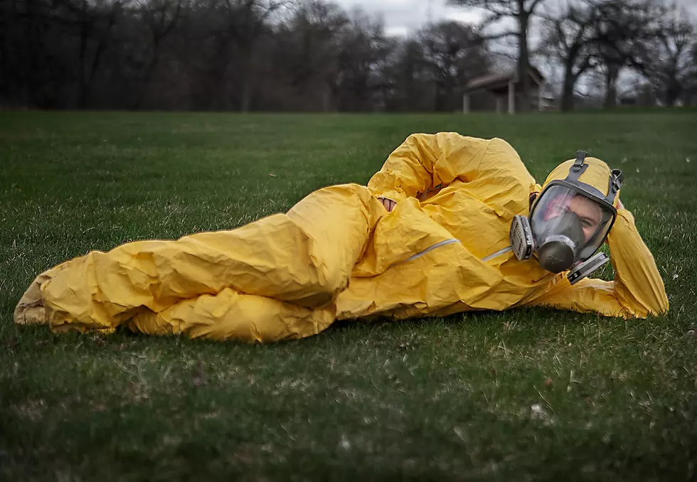 An Illinois Student Posed For Senior Pictures Wearing A Hazmat Suit