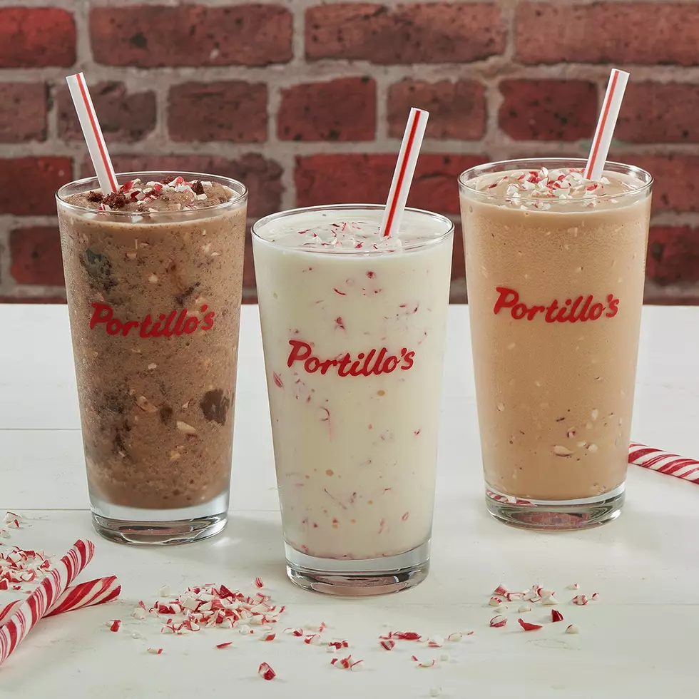 YUM! Candy Cane Shakes Are Back at Portillo's in Rockford 