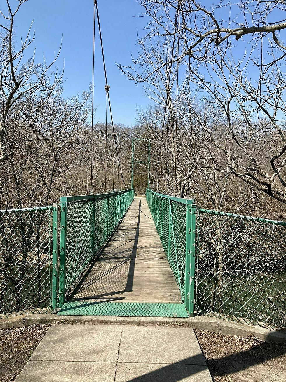 Would You Dare Walk Across This 75-Foot Suspension Bridge in Illinois?