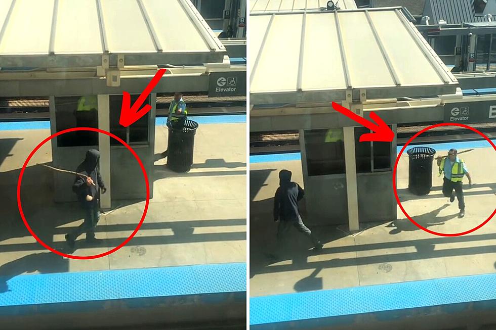 Illinois CTA Employee Chased By Man With Giant Stick [VIDEO]