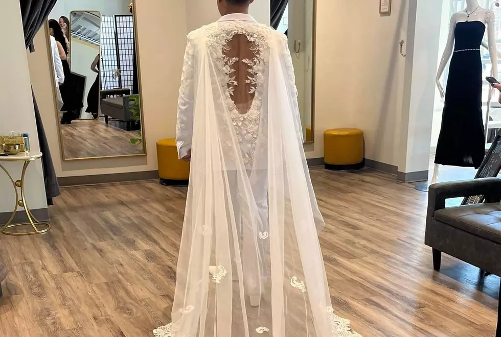 Illinois Groom Goes Viral for Incredible Veiled Suit