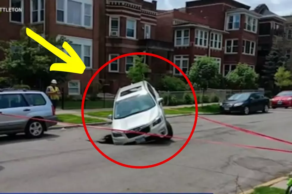 Chicago Driver Trapped After Vehicle Was Swallowed By Sinkhole