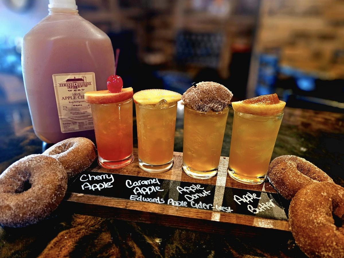 Cider Flights Apple Cider Flights At Bago Lounge In Winnebago, Illinois